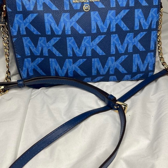 Michael Kors Handbags - Michael Kors Blue Logo Crossbody Bag